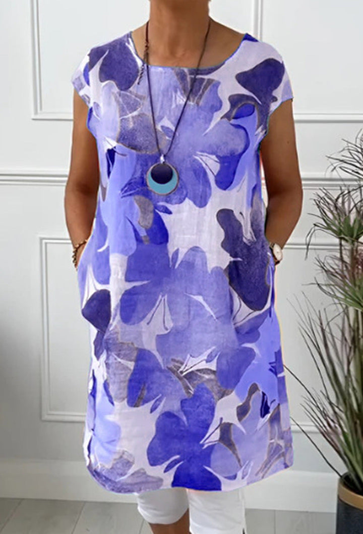 Tamara - COMFORTABLE DRESS WITH BUTTERFLY PRINT