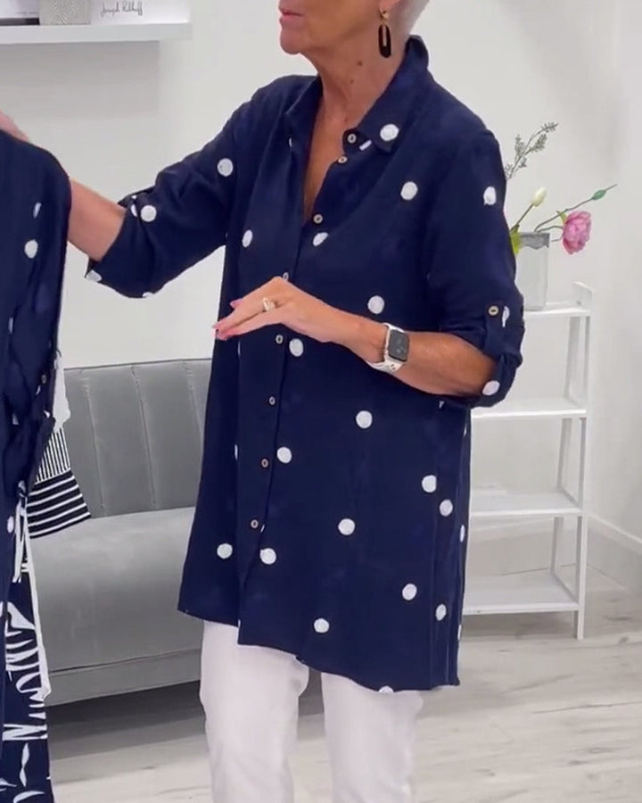 Marie Polka Button-Up